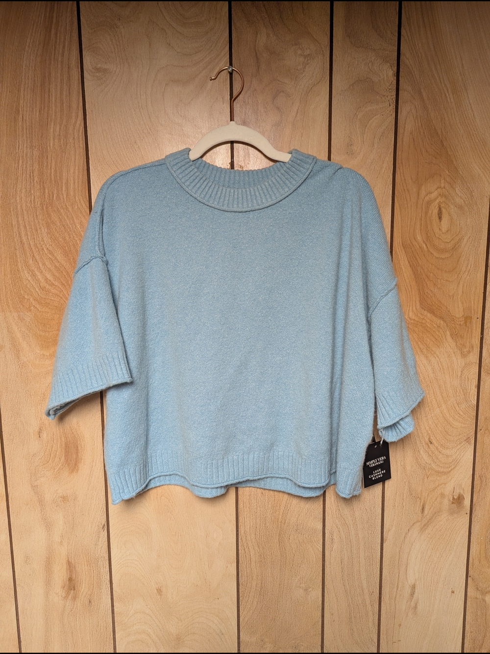 Simply Vera Vera Wang Light Blue Top Sweater